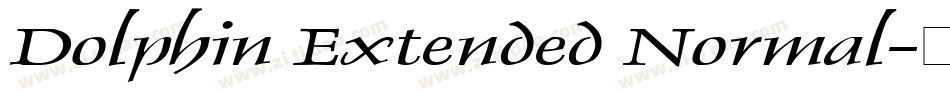 Dolphin Extended Normal字体转换